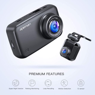 APEMAN C860 1440P & 1080P DUAL DASH CAM FULL HD FRONT AND REAR CAMERA ...