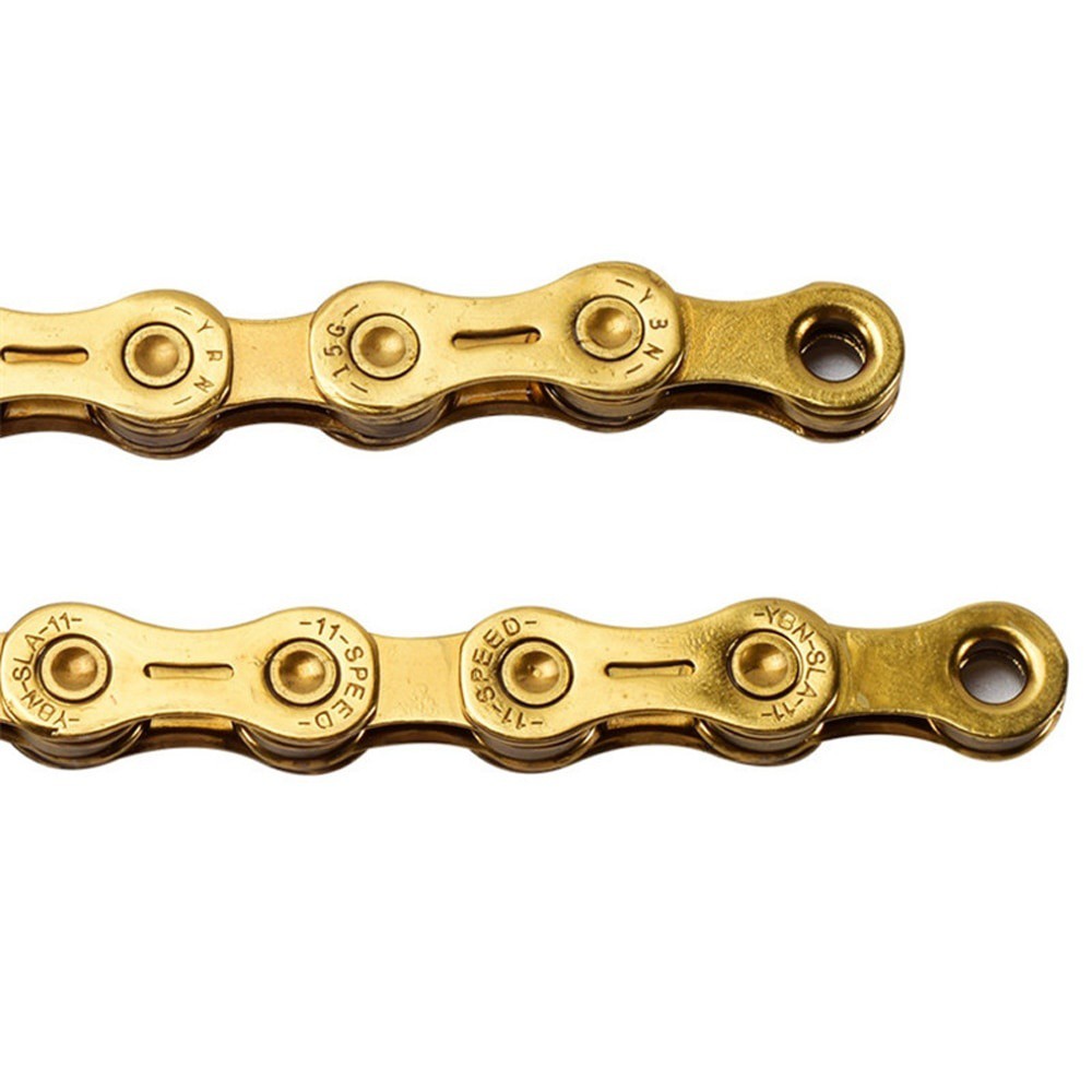 YBN 11 Speed Gold Semi hollow 11s MTB Bike Road Bicycle Chain SLA-11S 116links