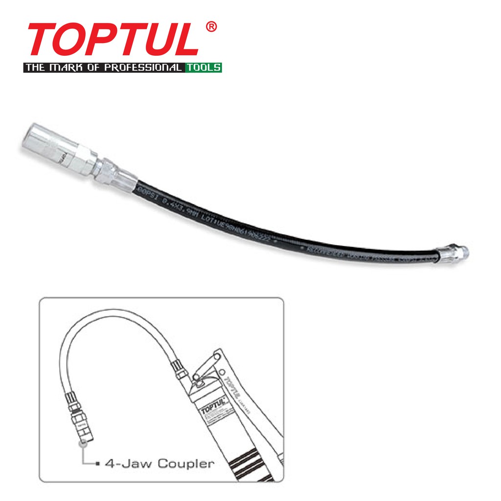 TOPTUL Flexible Nylon Grease Gun Hose JJAC1212 Shopee Malaysia