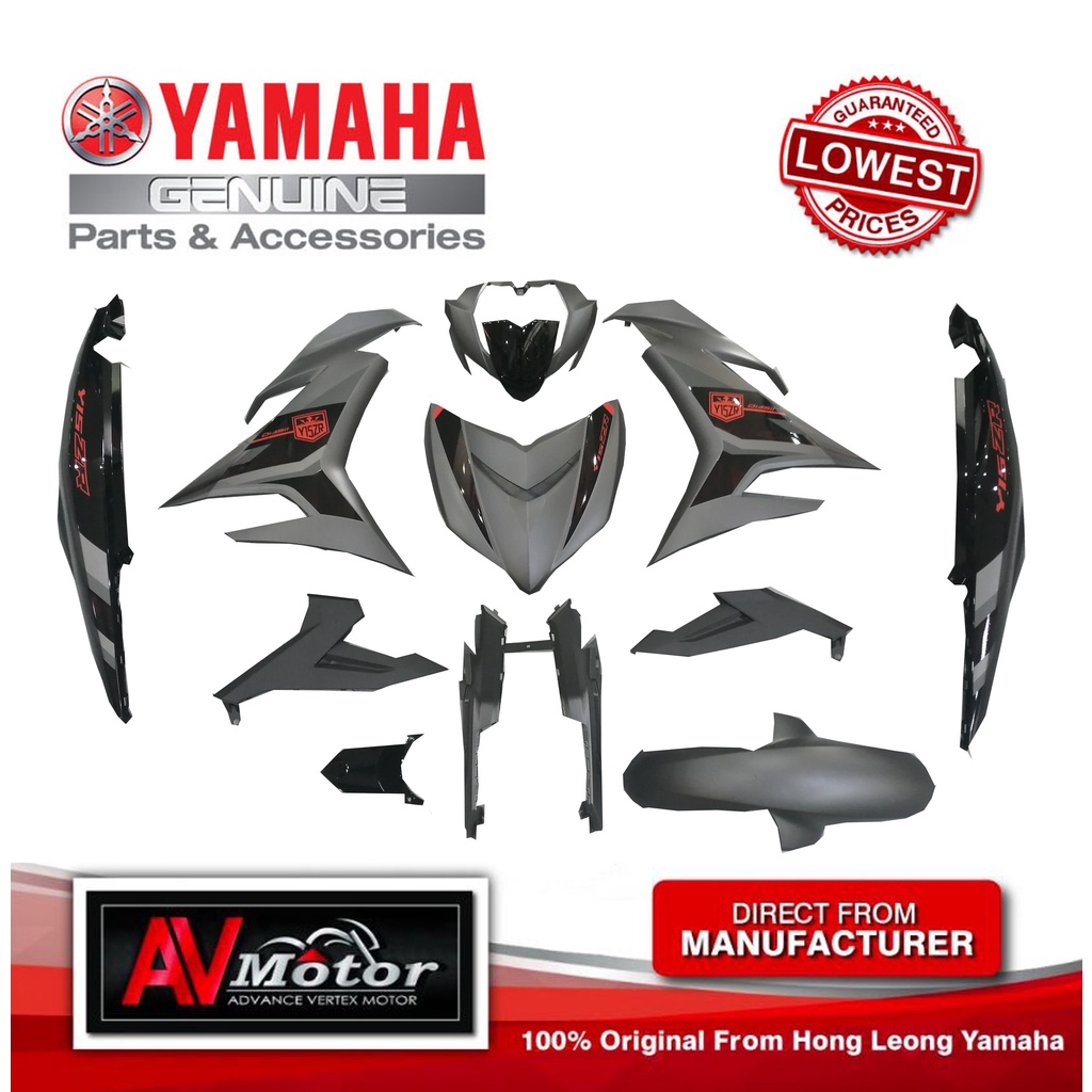 YAMAHA Y15ZR V2 2022 COVER SET GREY MNM3 | Shopee Malaysia