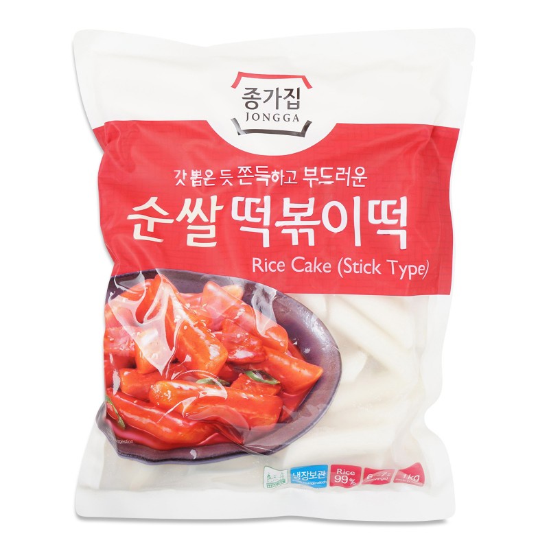 (HALAL) KR531 JONGGA Tteokbokki Topokki Korean Rice Cake Stick Type ...