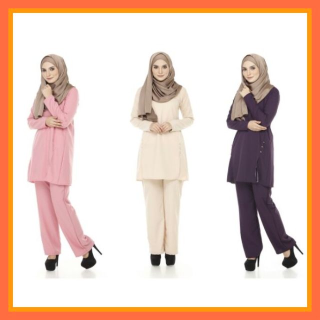  Baju  Raya Blouse  Palazzo  Pants Set S XL Shopee Malaysia