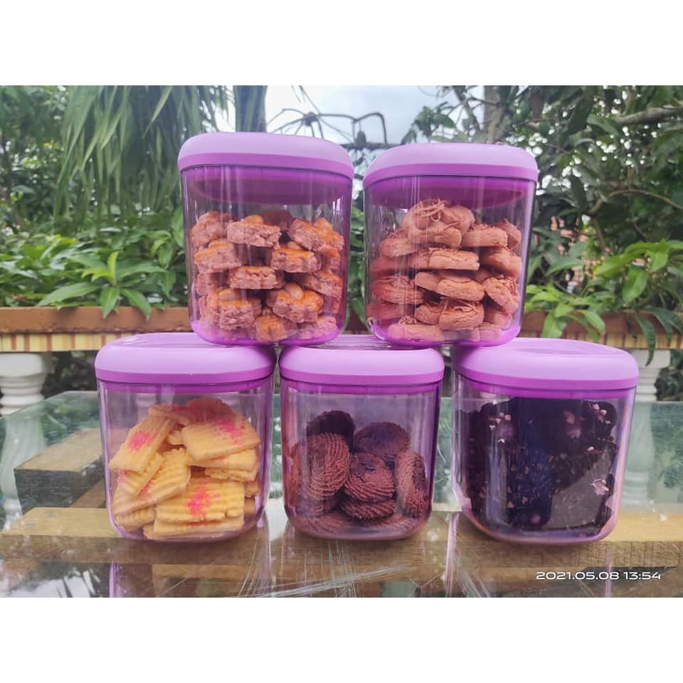 CRYSTALLINE CANISTER/ BEKAS KUIH RAYA TUPPERWARE/ BEKAS CANTIK 
