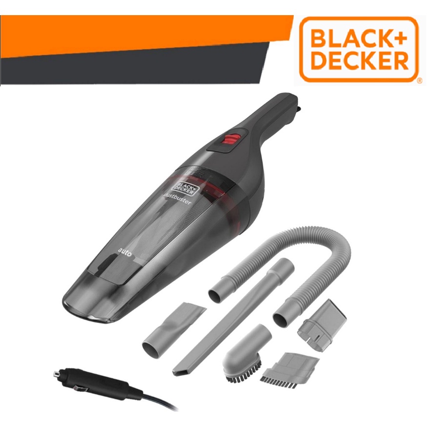 READY STOCK!!BLACK & DECKER NVB12AVA-B1 HANDHELD COMPACT EPP CAR VACUUM WITH FULL ACCESSORIES (12V) EASY USE SAFETY