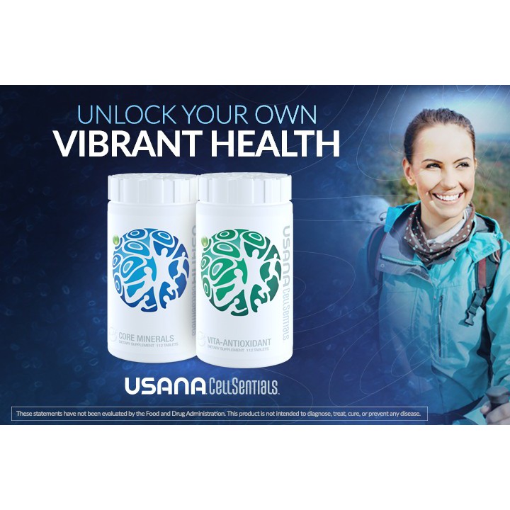 Usana CellSentials Core Minerals Plus + Vita AO (NEW Essentials