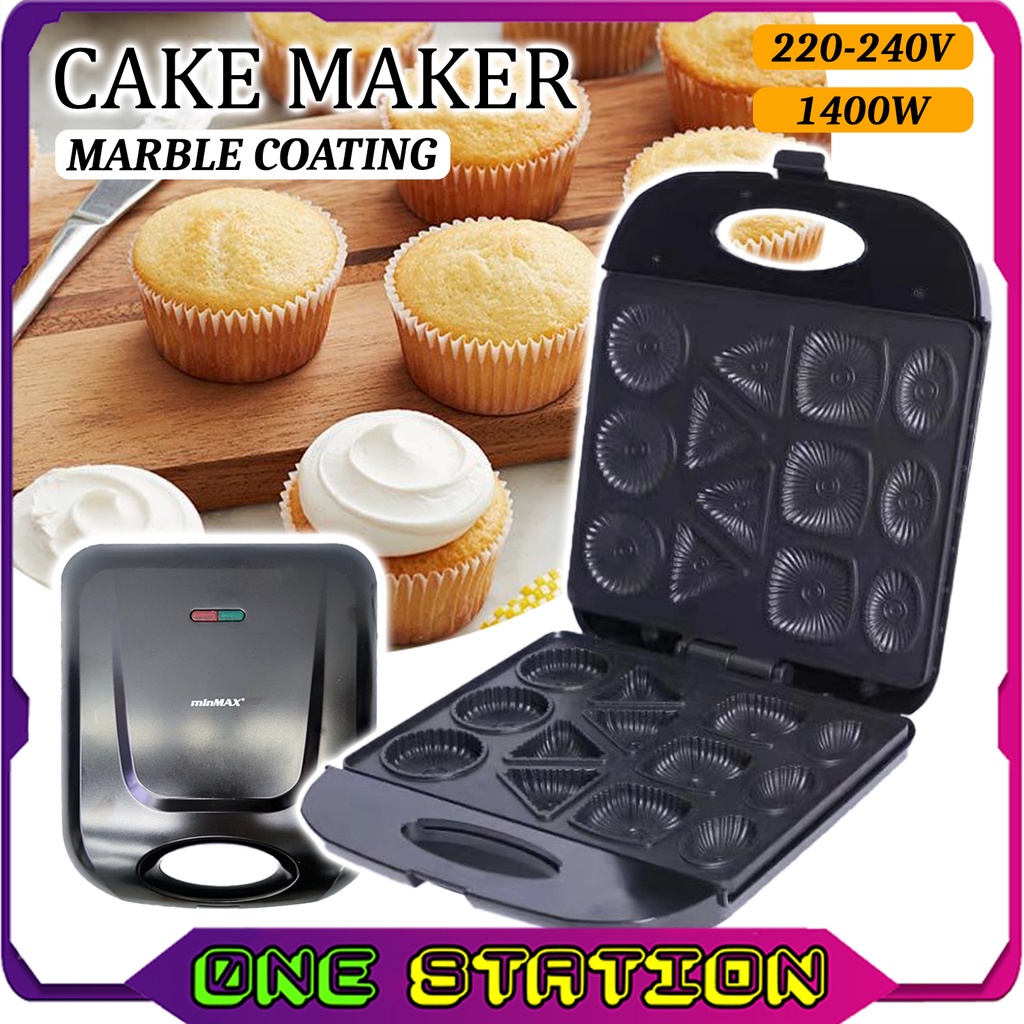 CAKE MAKER Mini Pie Baker Quiche Maker Waffle Maker Pancakes Maker Cookies Maker Breakfast Machine Cake Pembakar Roti