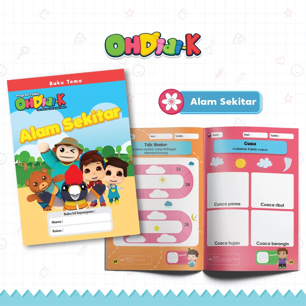 Buku Aktiviti Ohdidi K Alam Sekitar Buku Kanak Kanak Prasekolah Didi Friends Dan Omar Hana Shopee Malaysia