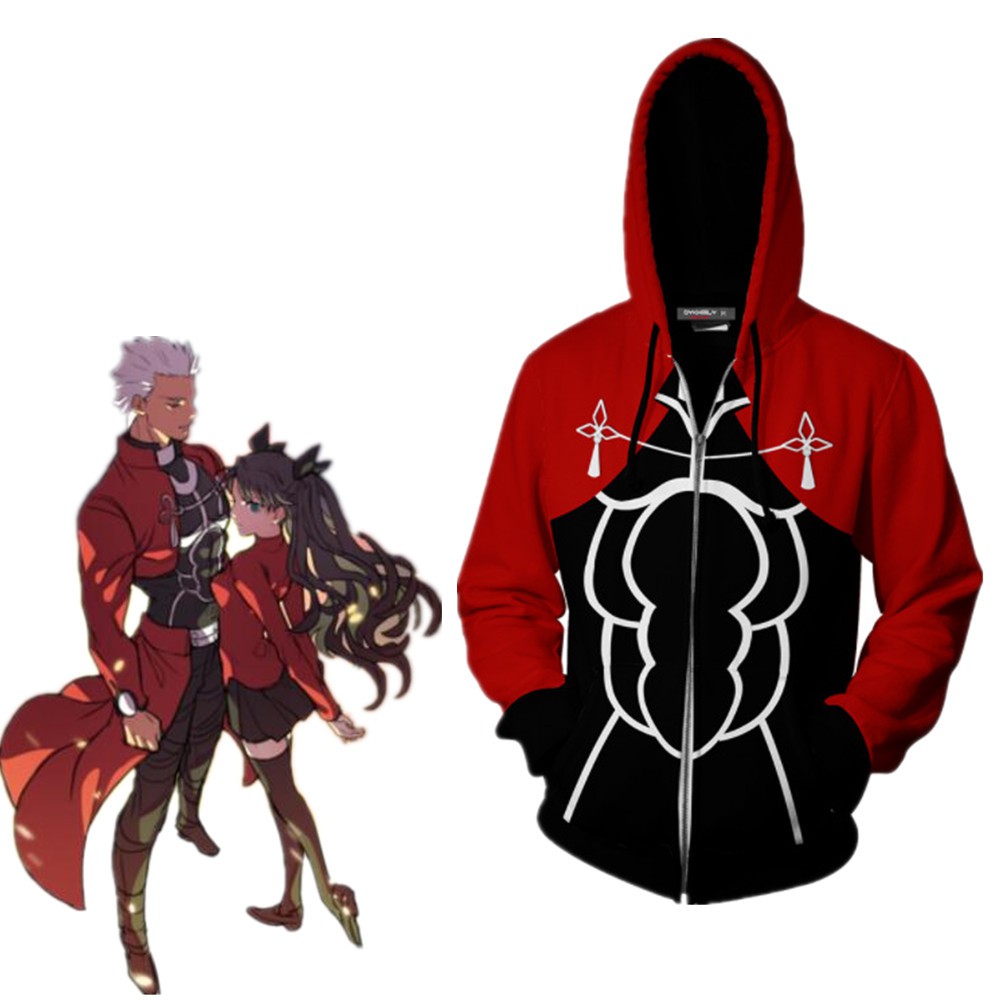 anime red hoodie