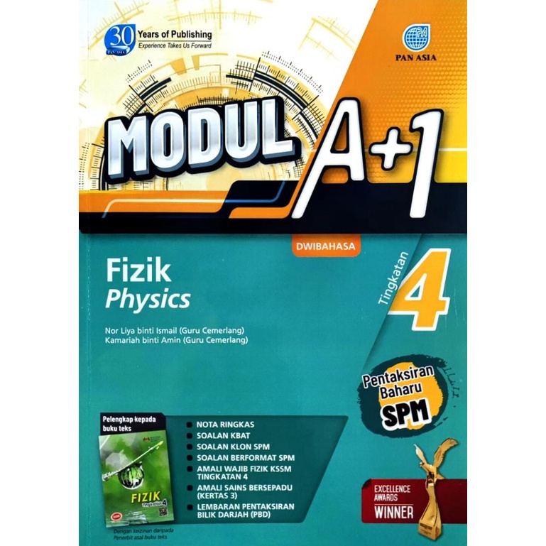 2022 Modul A 1 Tingkatan 4 Tingkatan 5 Fizik Kssm Dwibahasa Physics From 4 5 Penerbit Pan Asia Shopee Malaysia