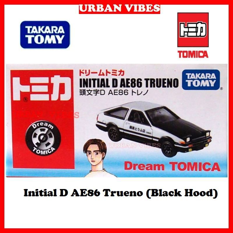 Limited Dream Tomica Initial D Ae86 Trueno Black Hood Without The No 145 Version Shopee Malaysia