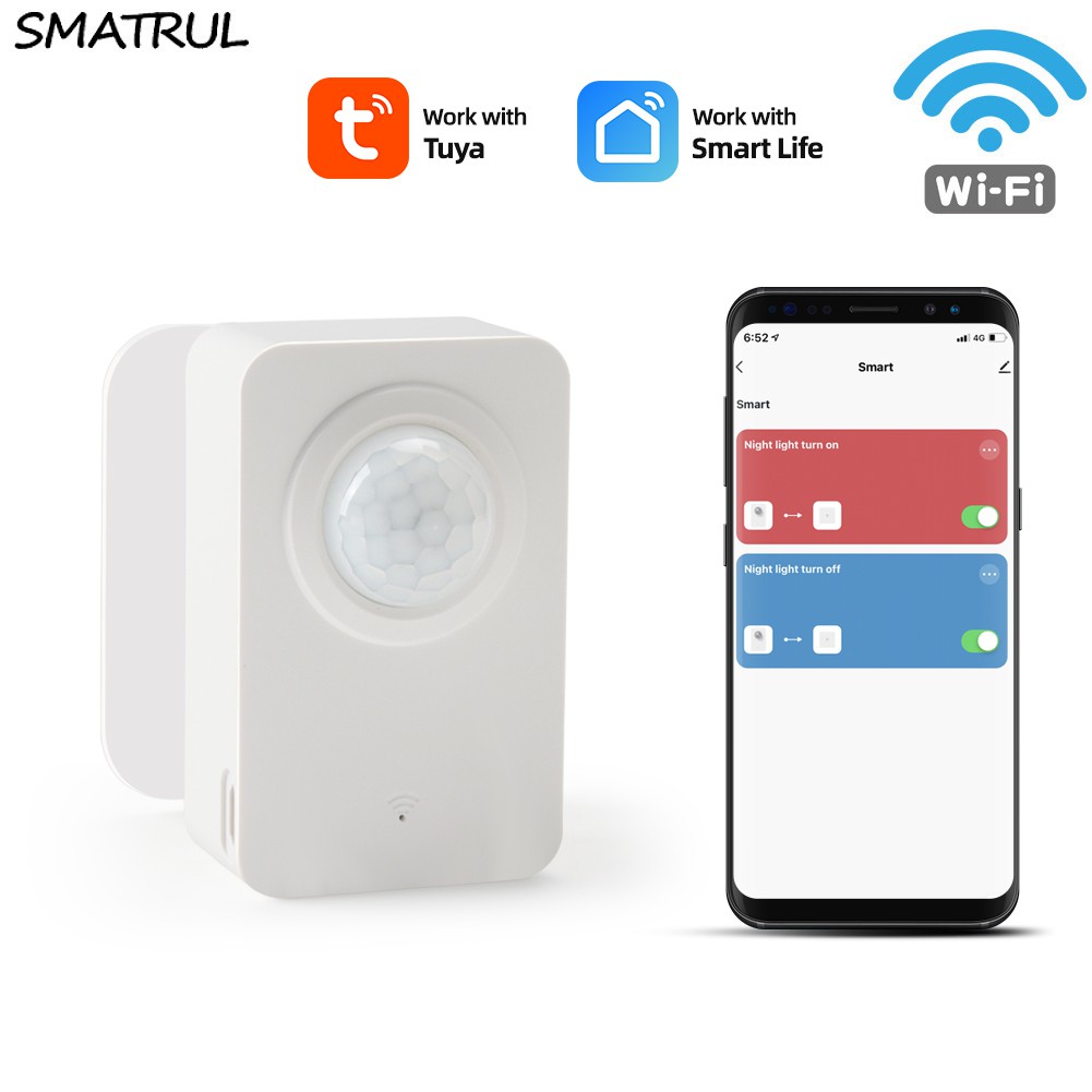 Smatrul Smart Tuya Wifi Pir Motion Detector Human Detection Infrared 