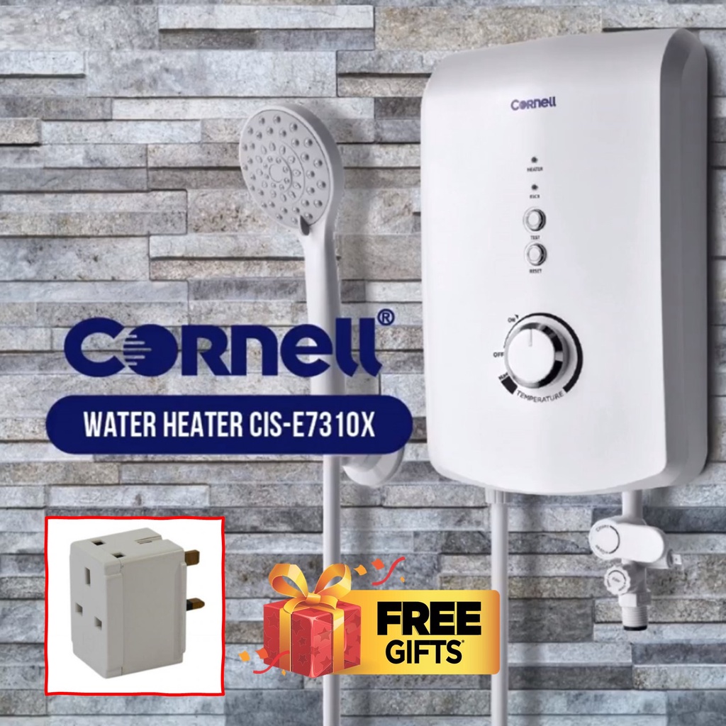 Online Exclusive Cornell Instant Shower Heater WITHOUT Pump CIS-E7310X, CISE7310X (Water Heater Home Shower 熱水器 热水器 热水机)