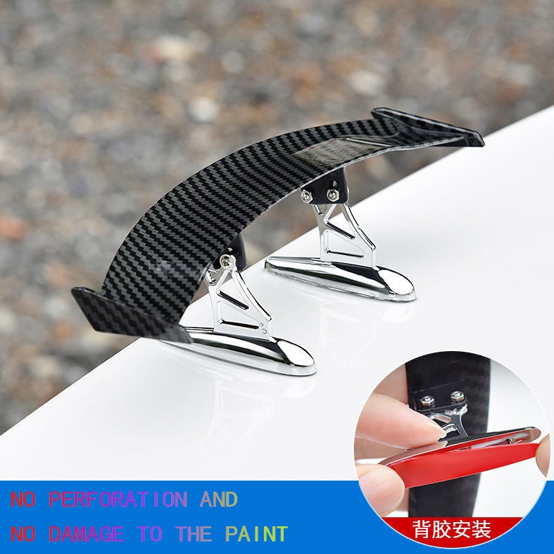 Car carbon fiber mini tail Car Rear Spoiler Mini Spoiler Wing Small