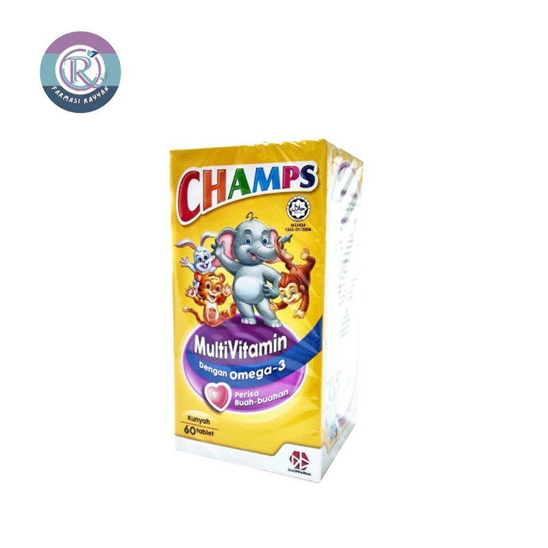 Champs Multivitamin Plus Omega3 Chewable Tablets Shopee Malaysia