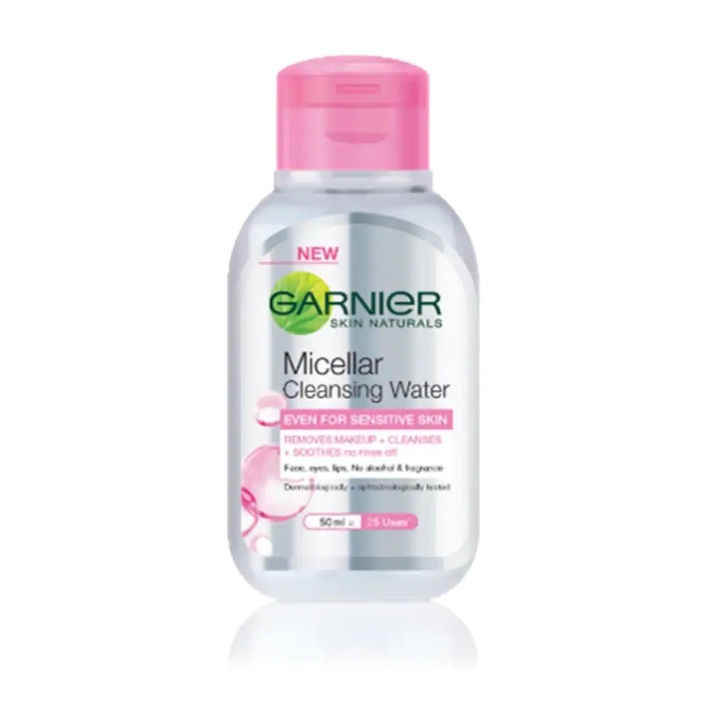 pink garnier micellar water