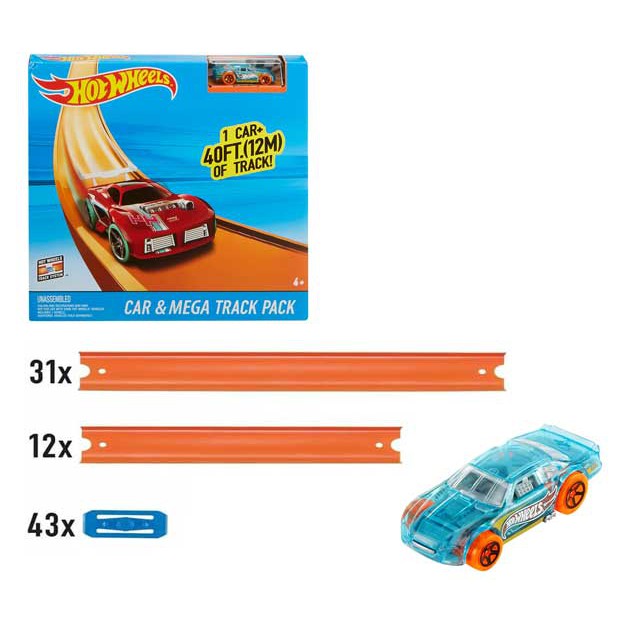 hot wheels car & track pack