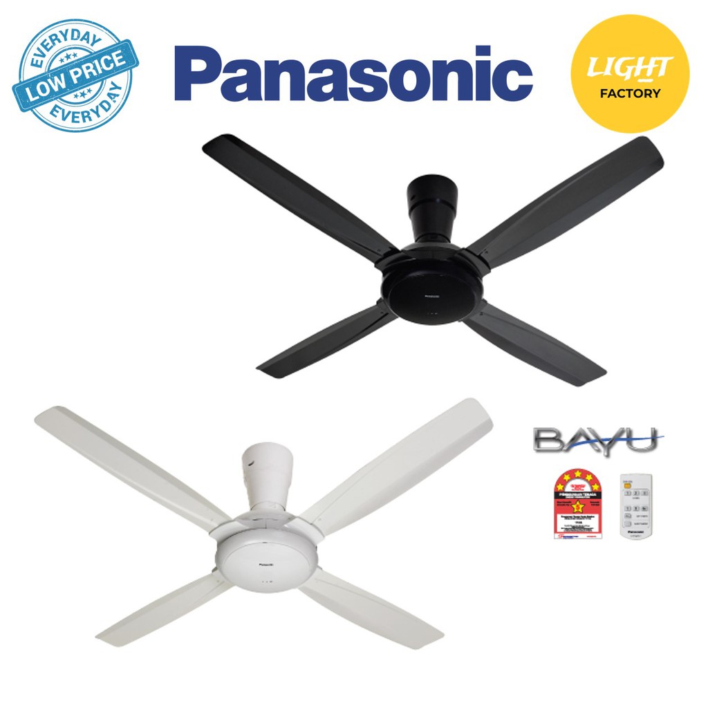 Panasonic Fm14c5 Bayu 4 56 4 Blades R C Ceiling Fan Dark Grey