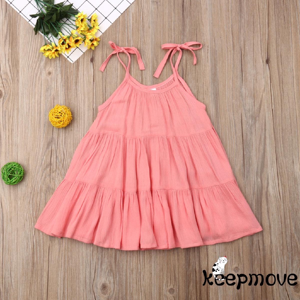 girls pink sundress