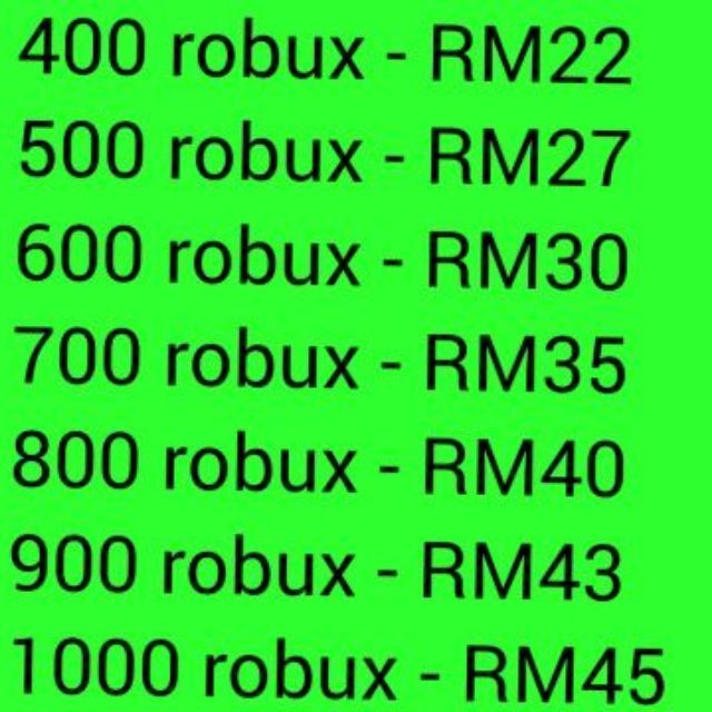 Roblox Cheapest Robux Shopee Malaysia