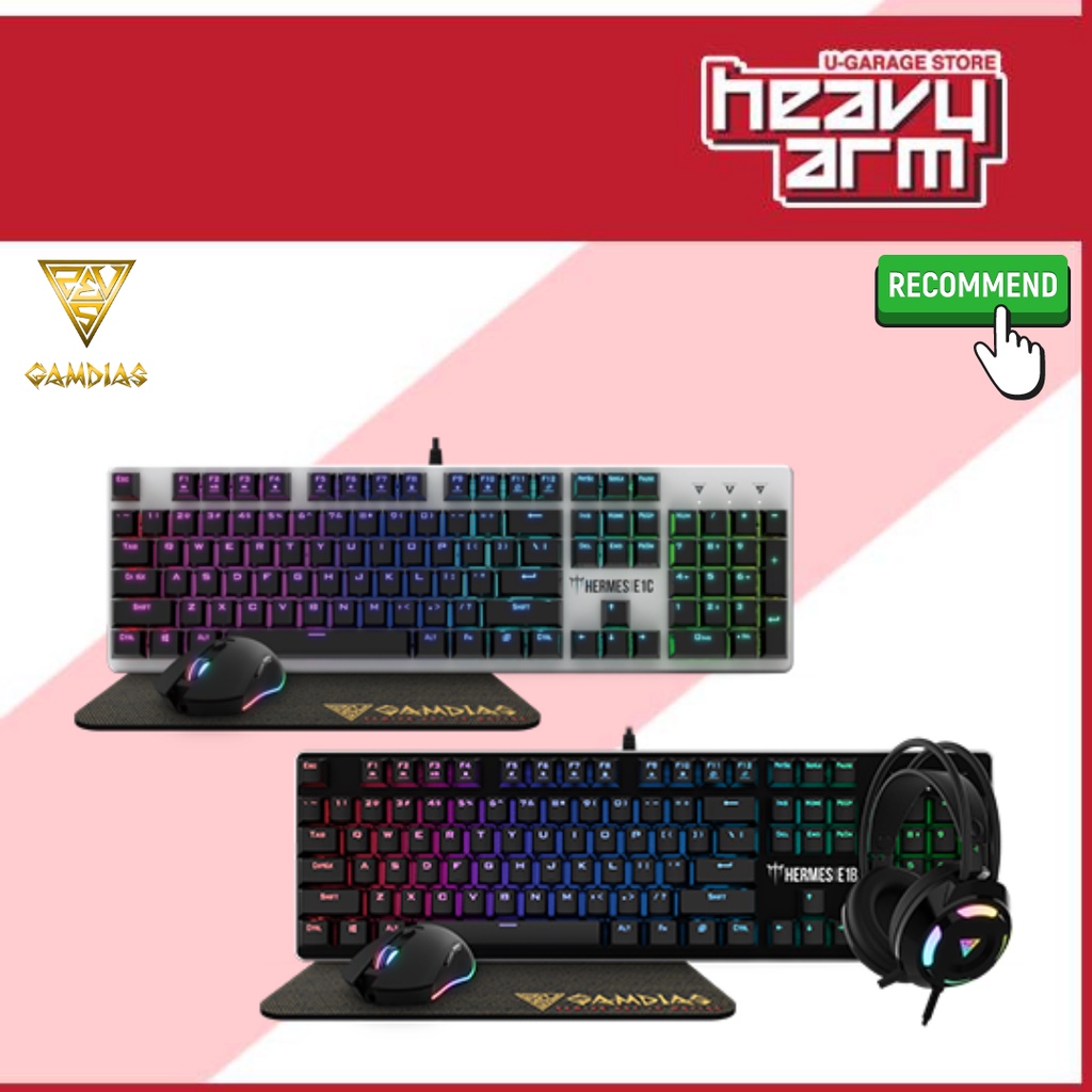 Gamdias Hermes E1B E1C Mechanical Keyboard Combo Gaming Keyboard