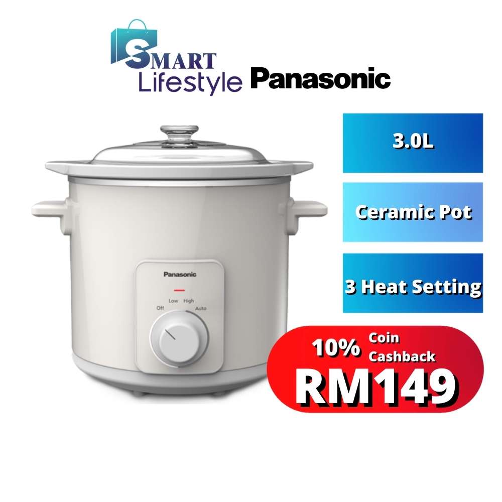 Panasonic High Quality Ceramic Pot Slow Cooker (3.0L) NF-N30AGC / NF-N31AWSK