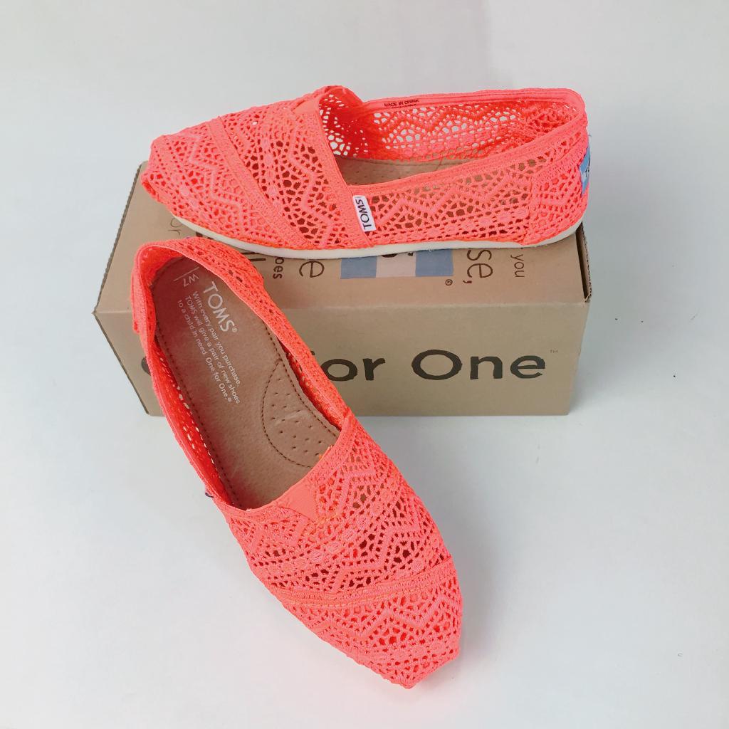 orange toms shoes
