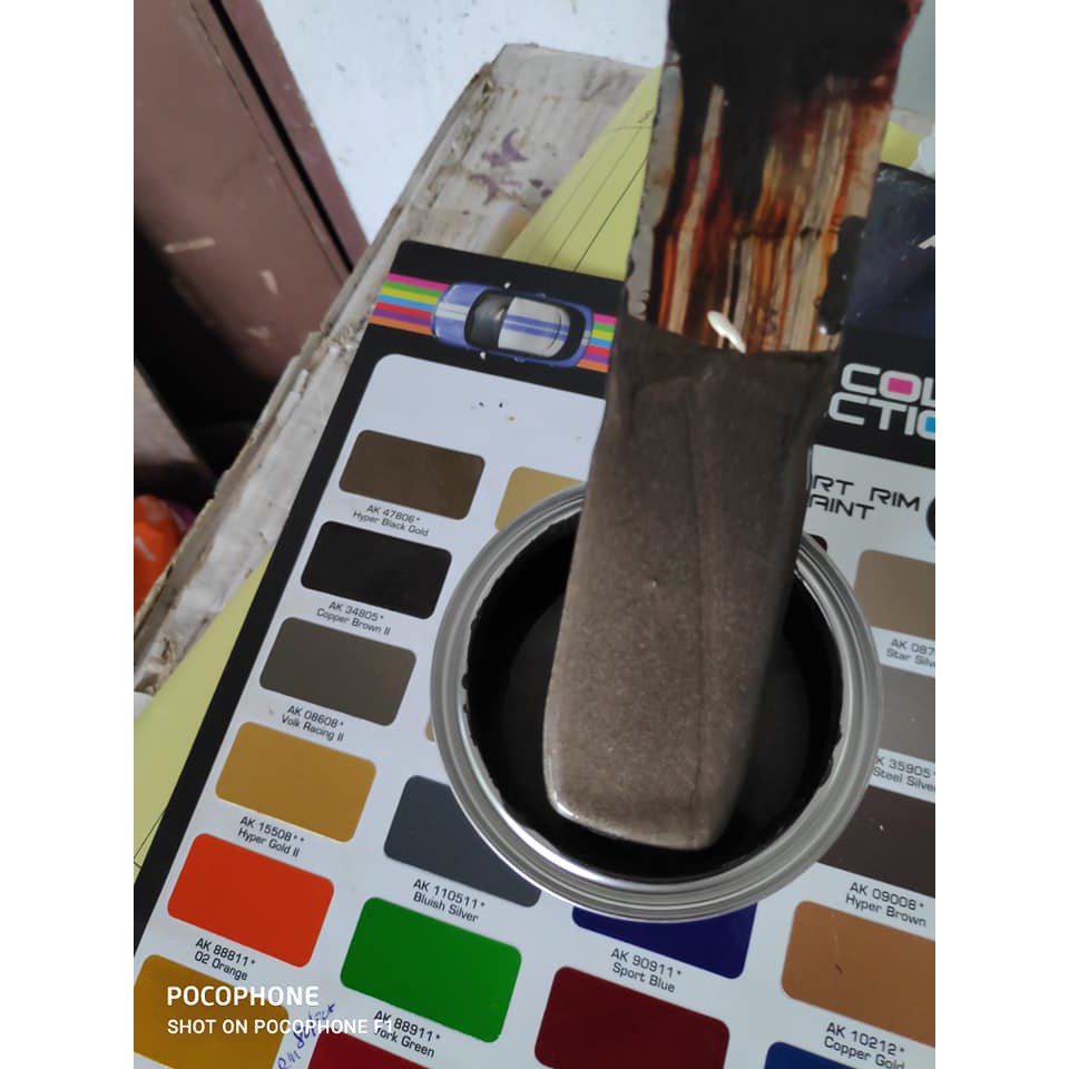 Aikka Sport Rim Paint Pearl Colour Ak Hyper Black Gold Ready Stock In Malaysia Shopee Malaysia