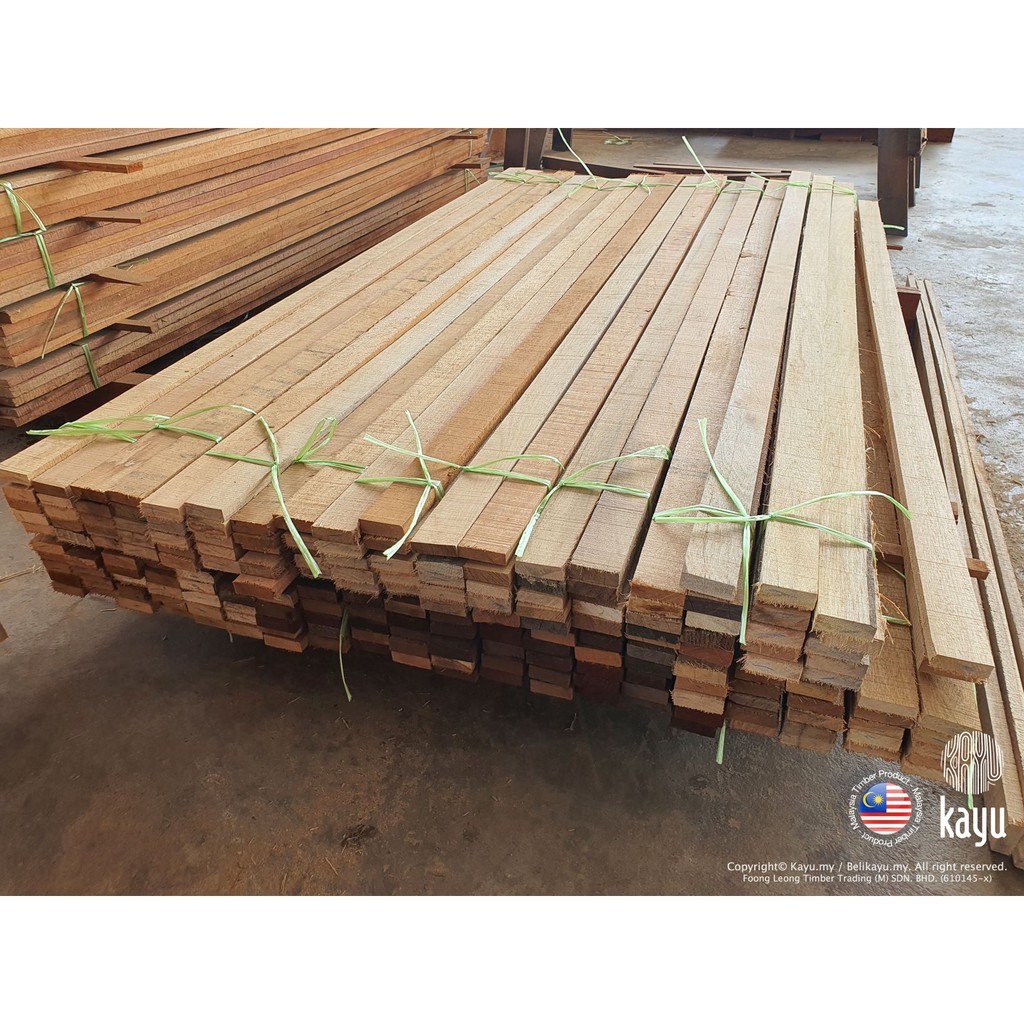  Kayu  Balau Solid Wood 1 x 2 5 ft Shopee Malaysia