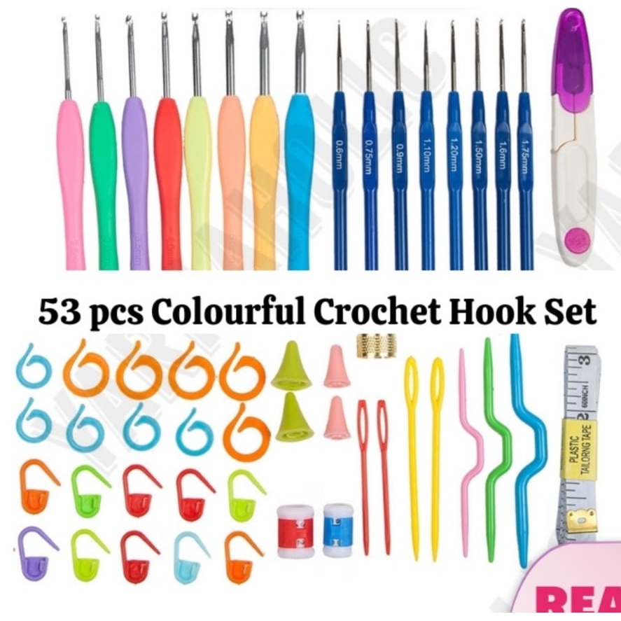 Crochet Hook Size Guide Chart Types KHLJE