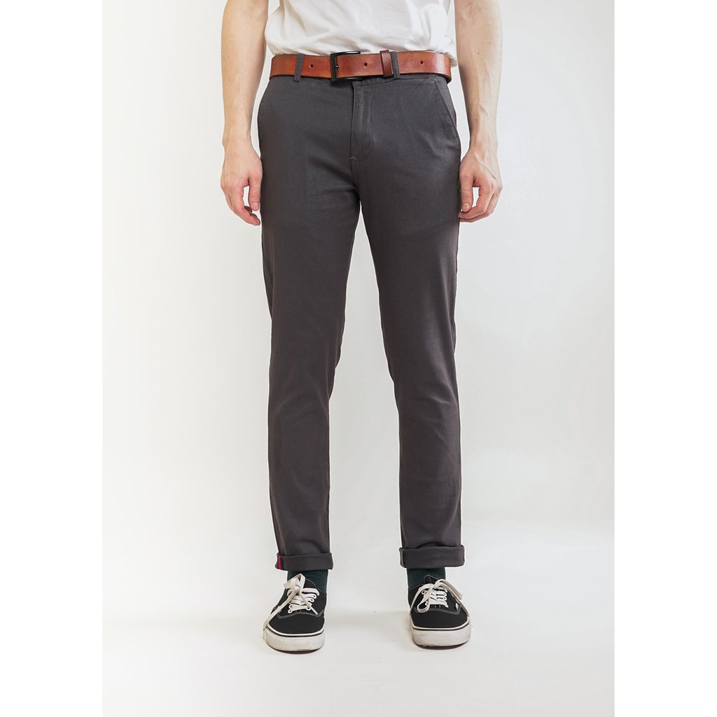  Erigo  Chino Pants Jacob Dark Gray Shopee Malaysia