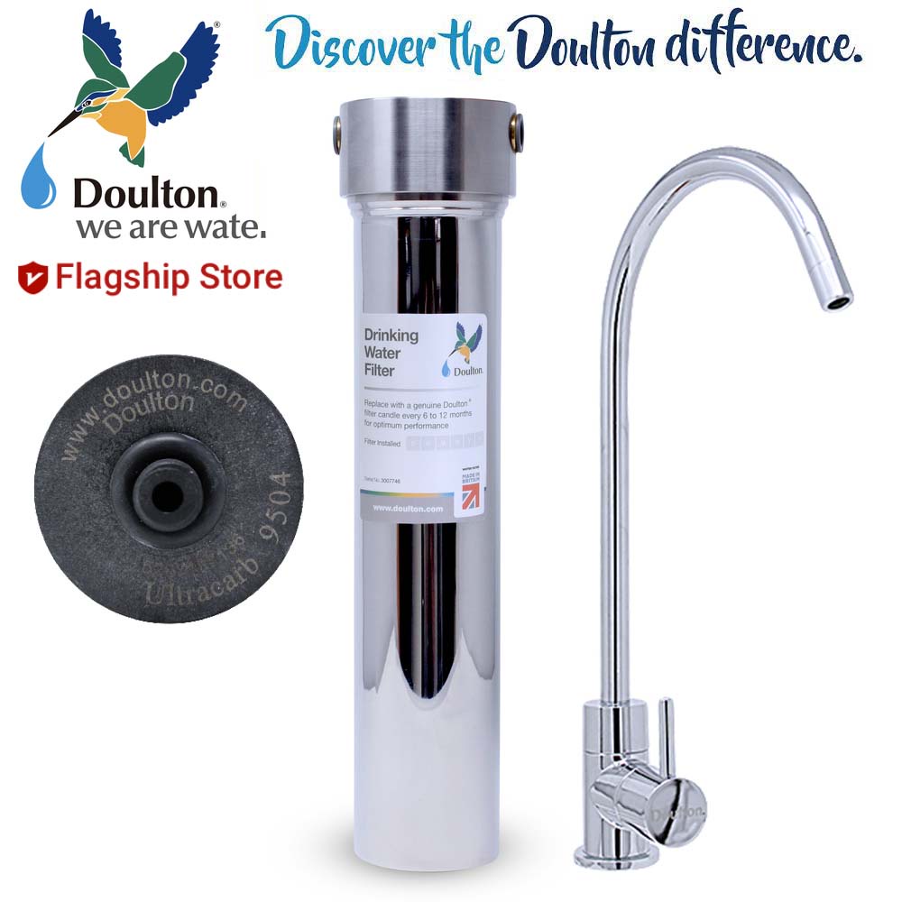 Doulton HIS Push Fit Stainless Steel Ultracarb Drinking Water Purifier ...