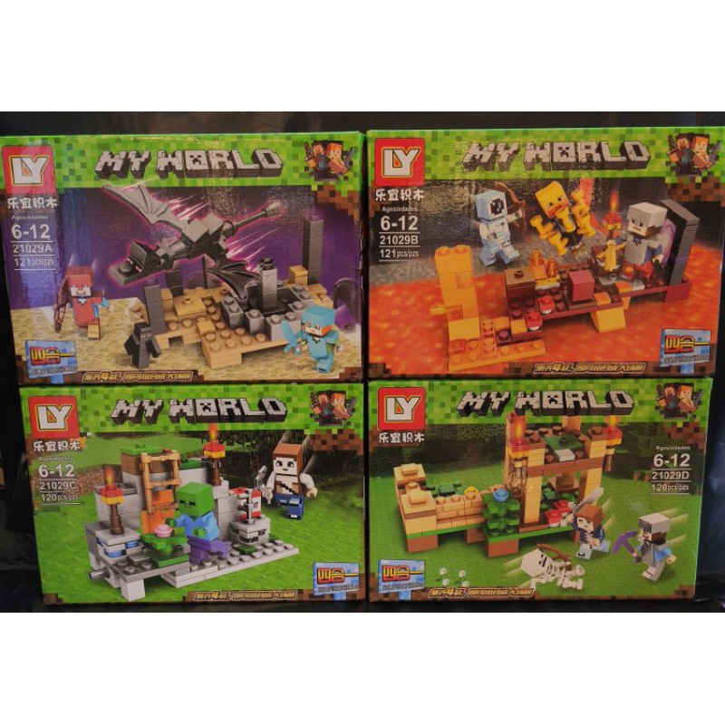 New 21 Lego 积木minecraft 我的世界ly Shopee Malaysia