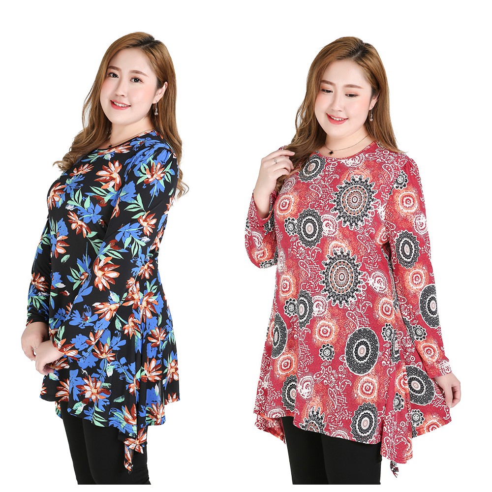 CY 4146 MUSLIMAH BATIK  PLUS SIZE BESAR BLOUSE  TOP XXL 