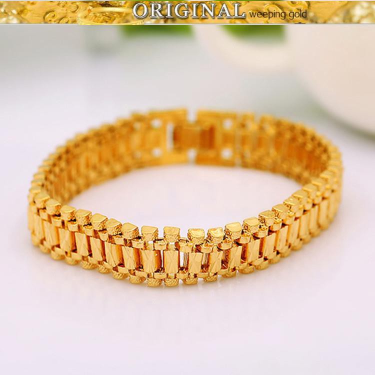 Gelang Emas 916 Tulen Bajet Gold Bracelet Men Domineering Shopee Malaysia