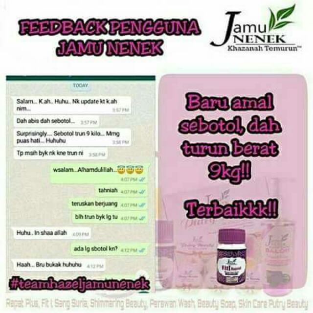 Jamu Fiti Kapsul By Jamu Nenek Shopee Malaysia
