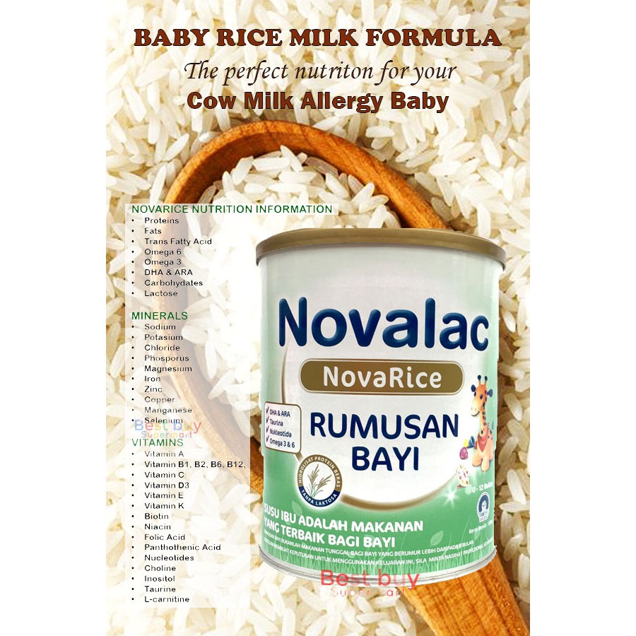 novalac rice milk