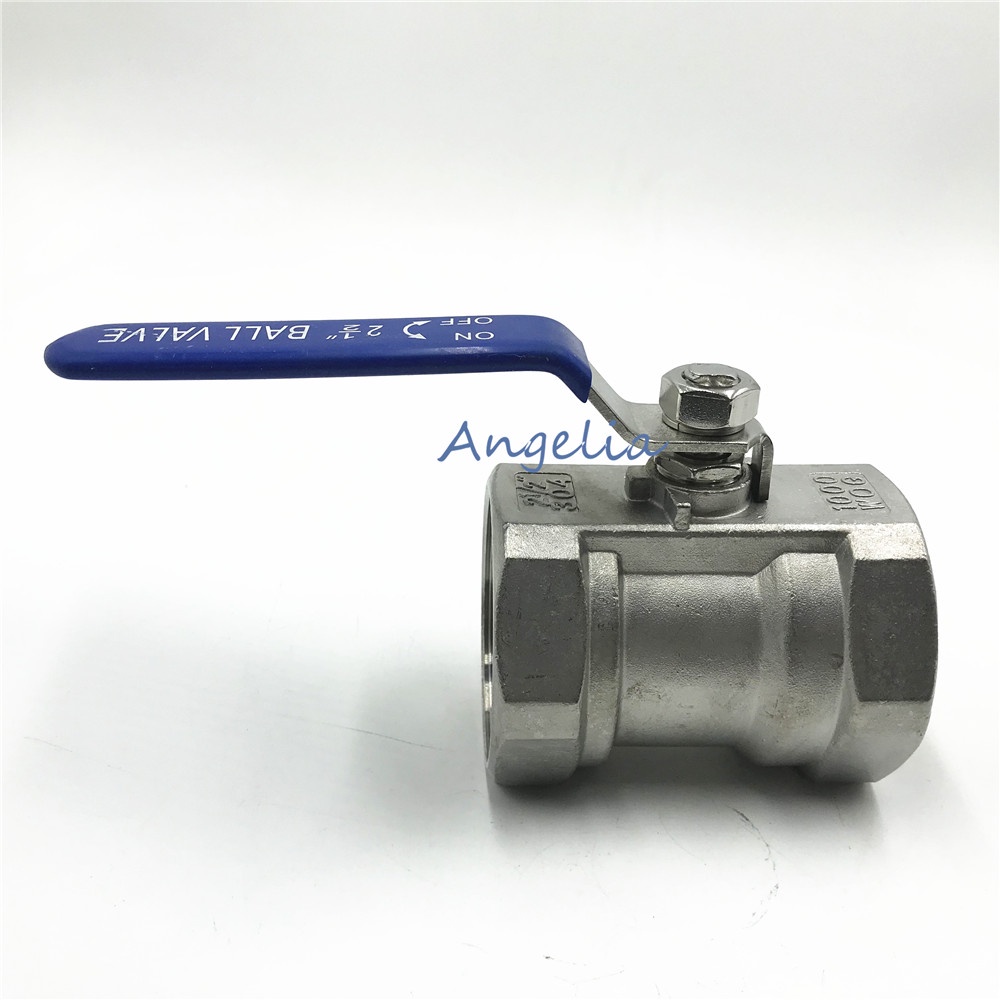 1/4" 3/8" 1/2" 3/4" 1" 2" Stainless Steel 304 One Piece Ball Valve Water Oil Air DN08 DN10 DN15 DN20 DN32 DN40 - Voucher