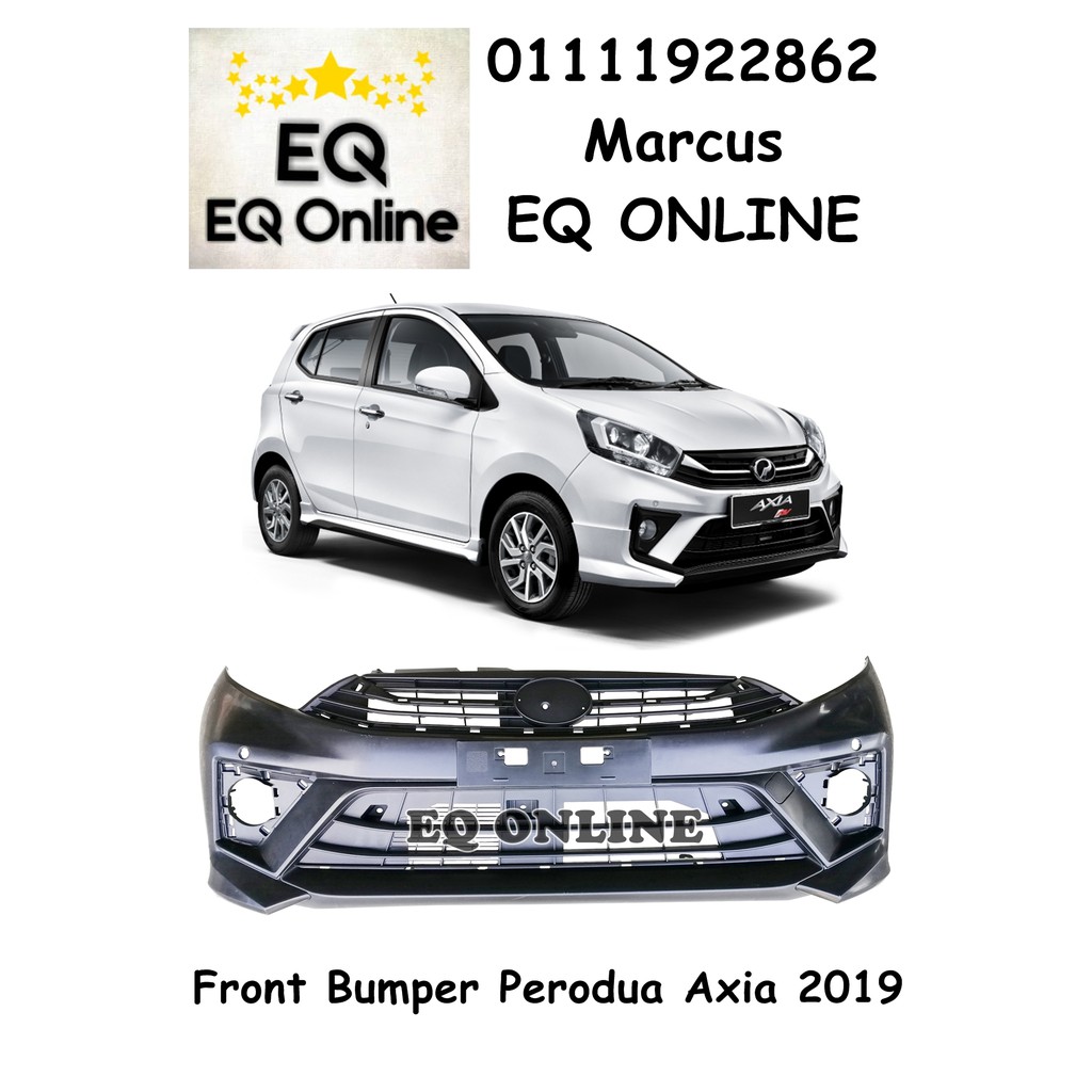 Perodua Axia 2019 Original Front Bumper Pp Plastic Malaysia Bumper Depan Shopee Malaysia