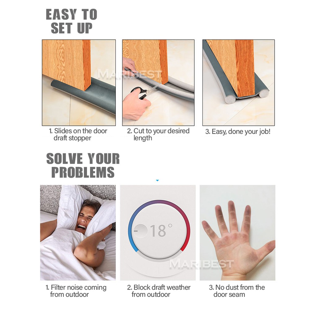 Variable Colour 97cm High Quality Flexible Door Bottom Sealing