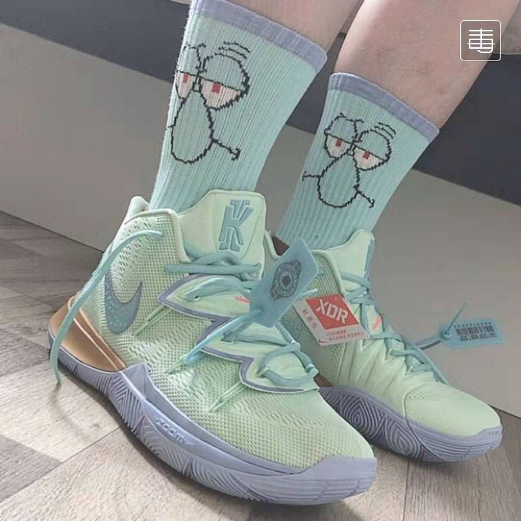 kyrie 5 squidward on feet