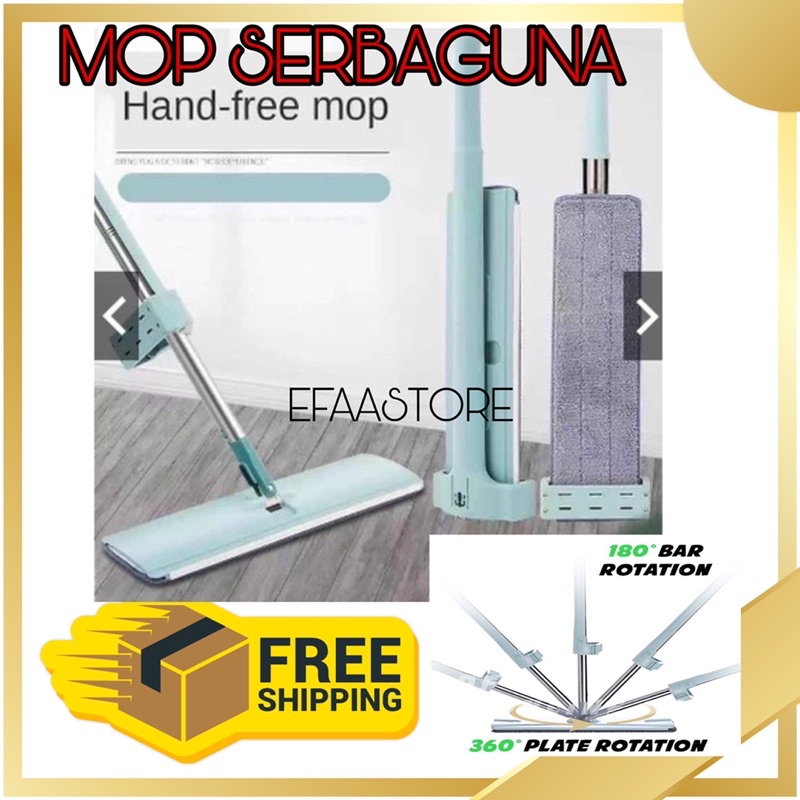 Mop Lantai Serbaguna Easy Mop Home Magic Mop Pembersih Lantai Squeeze