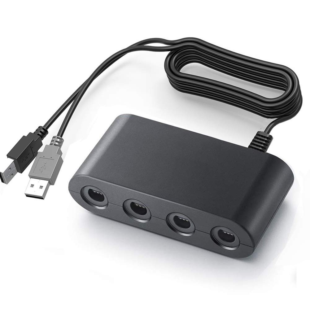 Gamecube Adapter Controller 4 Port For Wii U Nintendo Switch Wiiu Pc Usb Shopee Malaysia