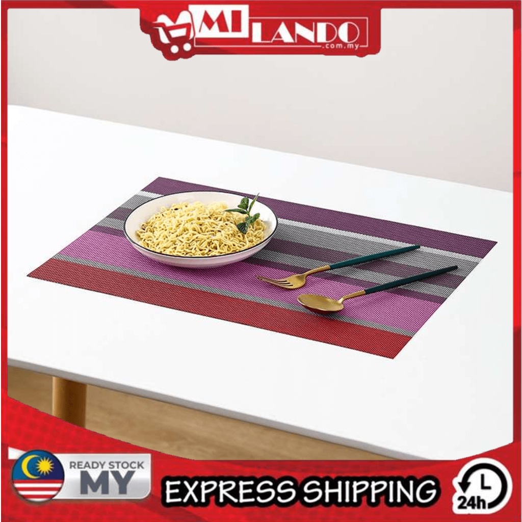 MILANDO Table Placemat Pad Heat Resistant Table Mat Home Deco Non Slip Table Heat Insulation Table Protector (Type 3)