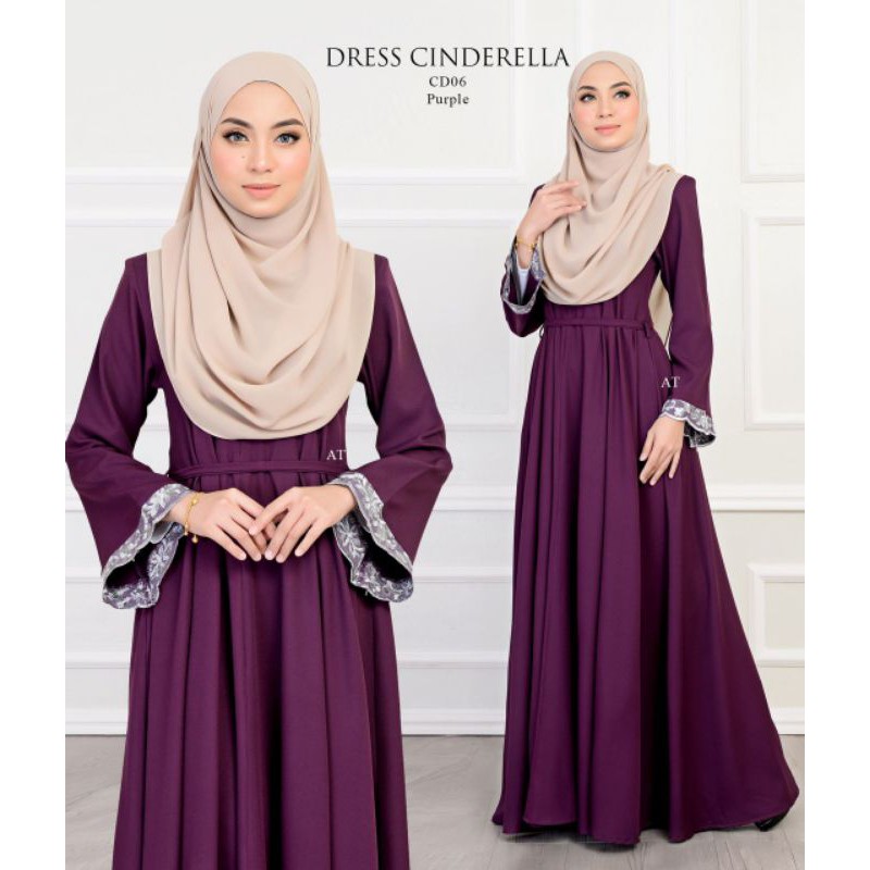 Dress Labuh  Muslimah Cinderella Jubah  Maxi Long Cutting 