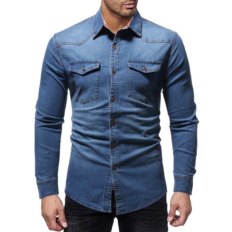 long sleeve denim shirts