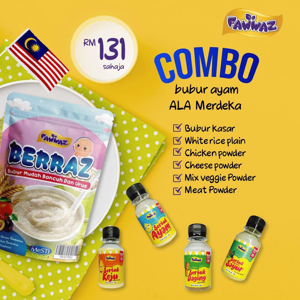 FAWWAZ BUBUR COMBO MERDEKA 2020 (FREE GIFT INCLUDED) | Shopee Malaysia