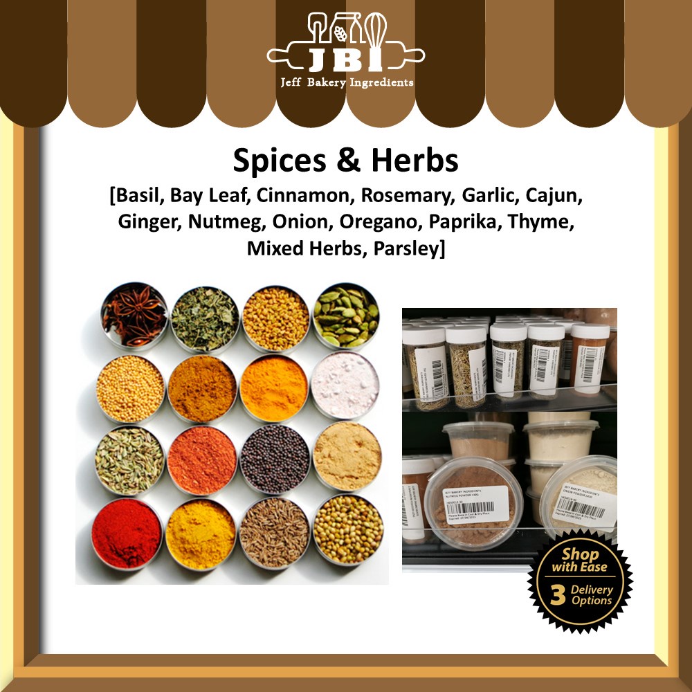 Spices & Herbs (Repacking) [Basil/Bay/cinnamon/Rosemary/Thyme..etc]
