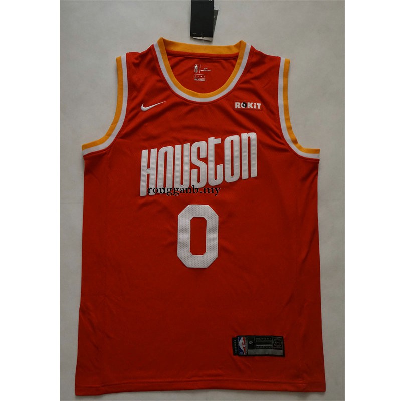 houston rockets red and yellow jersey