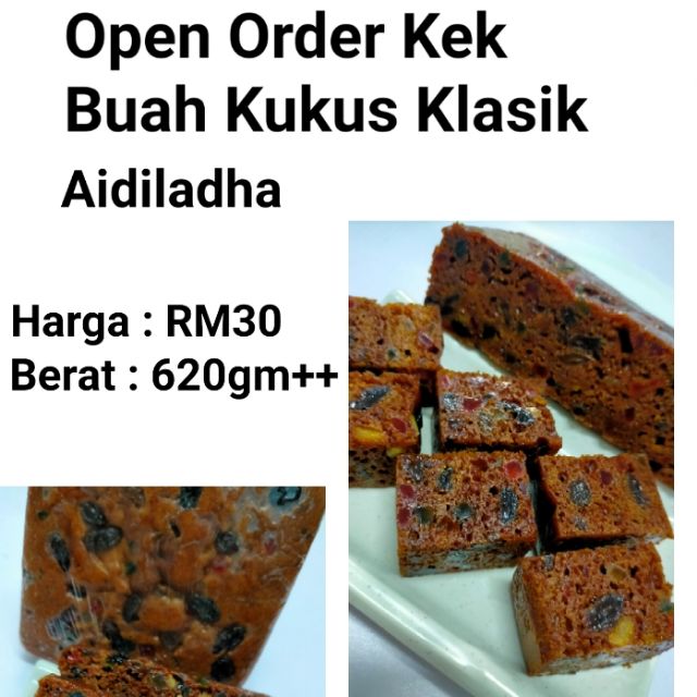 Kek Buah Kukus Tahan 6 Bulan