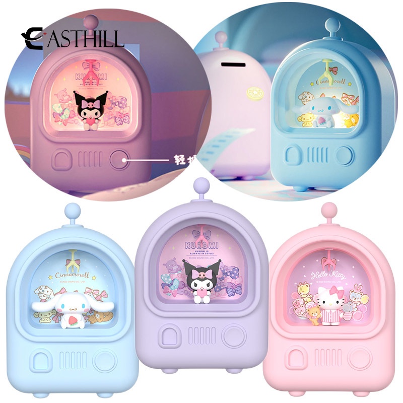 EASTHILL Kawaii Cartoon Sanrioed Dolls USB Light Anime Kuromi ...